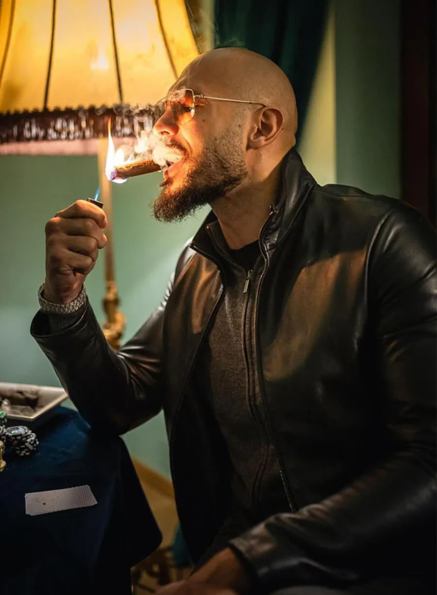 Andrew Tate Black Leather Jacket - Image 4