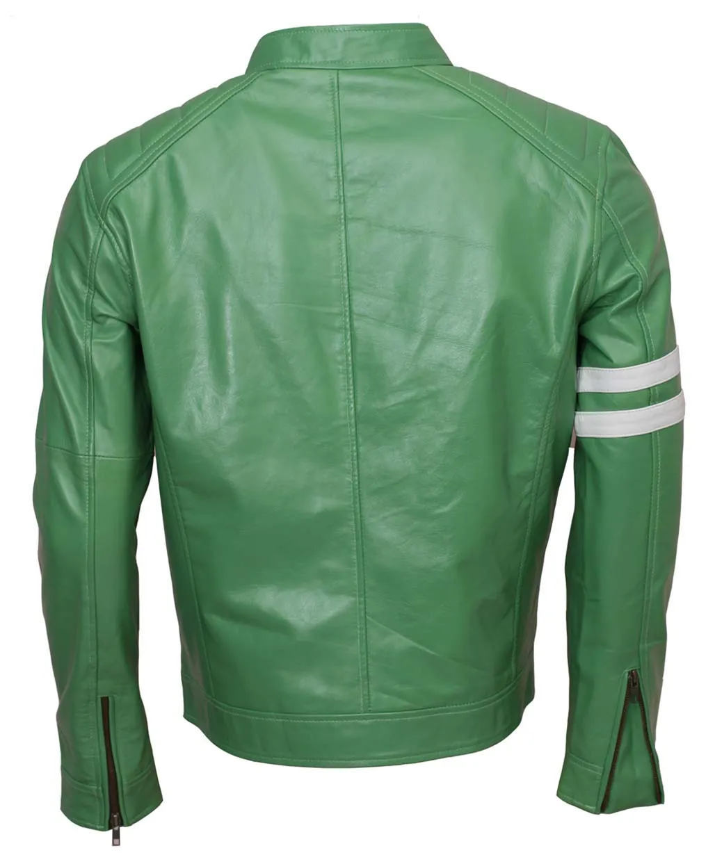 Ben 10 Cosplay Green Leather Jacket - Ben Tennyson Costume Jacket - Image 4