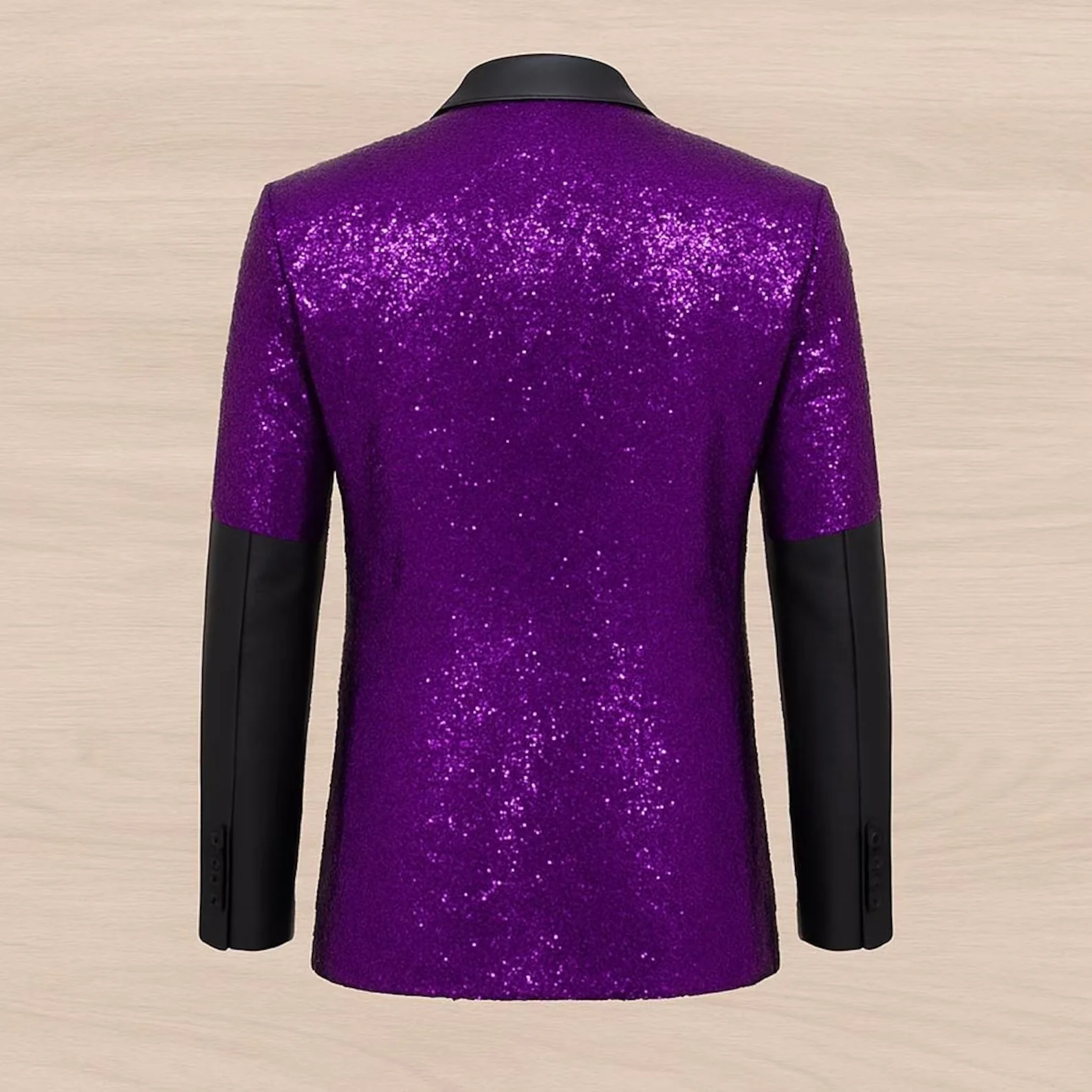 Ghost Papa Emeritus Cosplay Ghost Rite Purple Sequin Blazer - Image 4