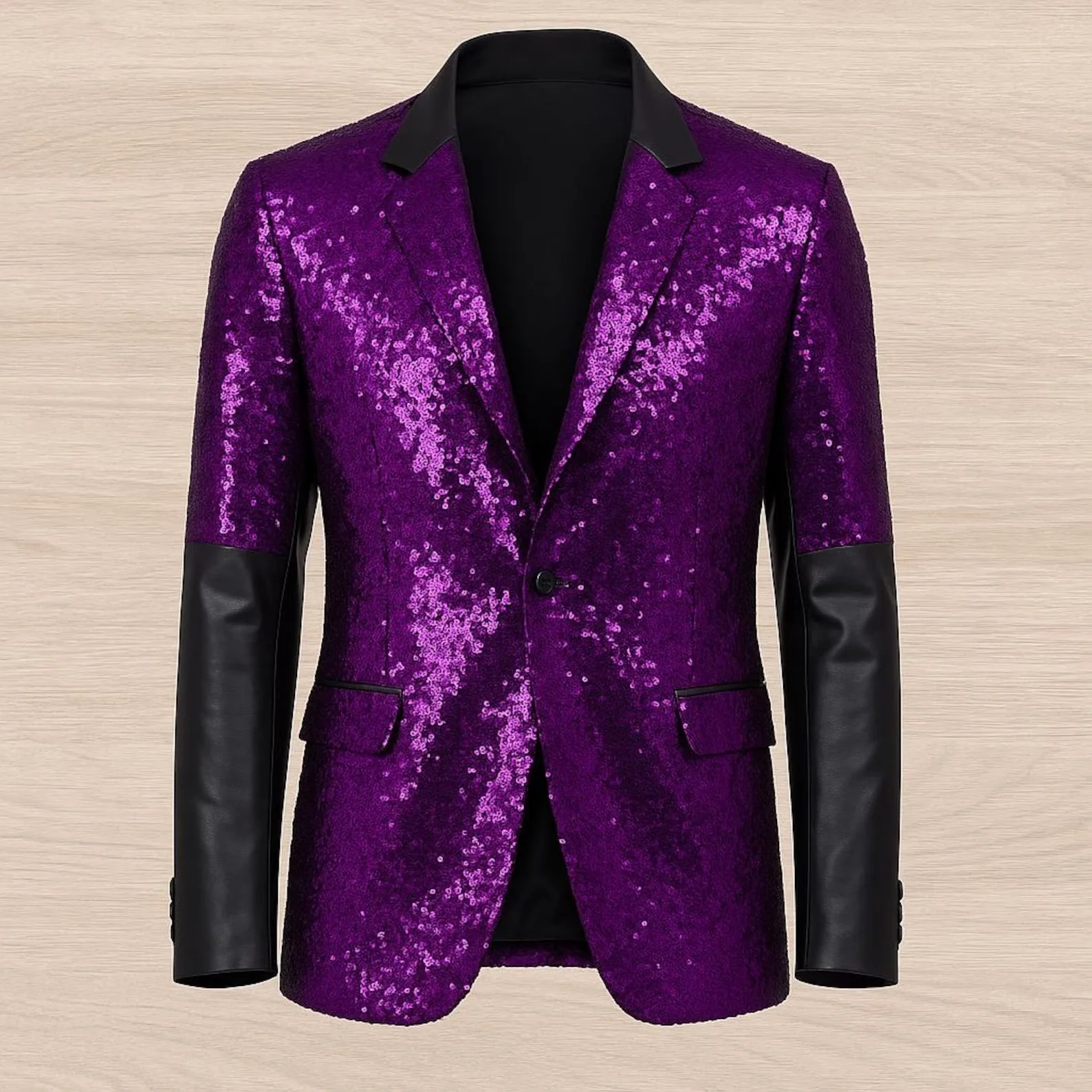 Ghost Papa Emeritus Cosplay Ghost Rite Purple Sequin Blazer
