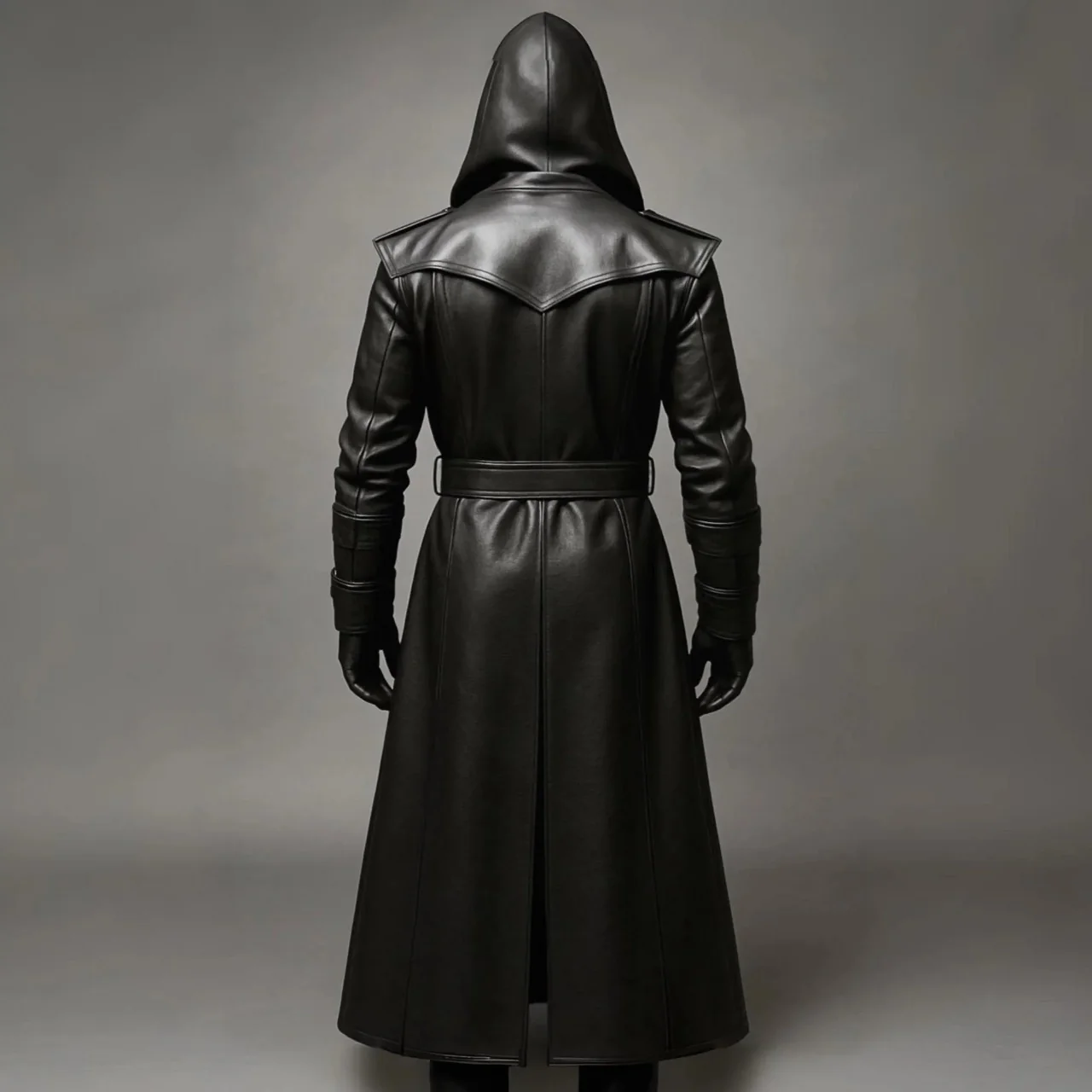 Gothic Steampunk Cyberpunk Full Length Duster Jacket - Image 3