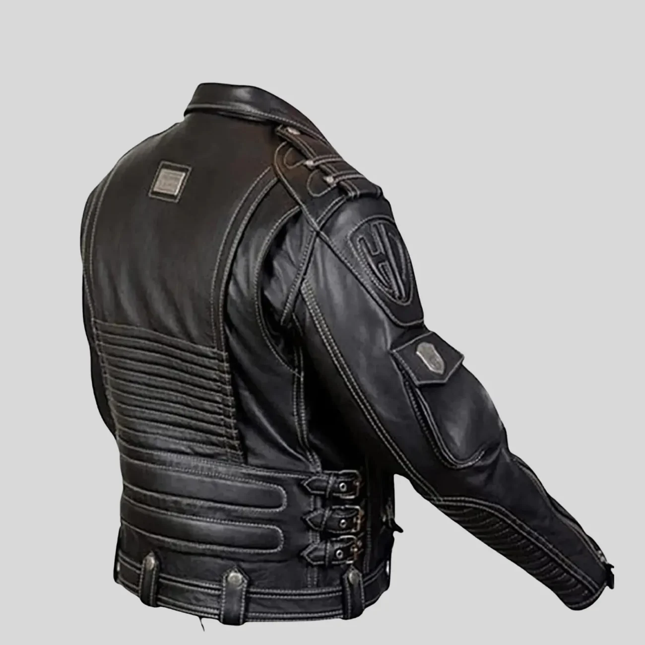 Harley Davidson Cowhide Leather Motorcycle Jacket - Image 2