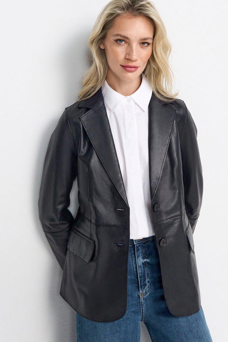 Leather Blazer