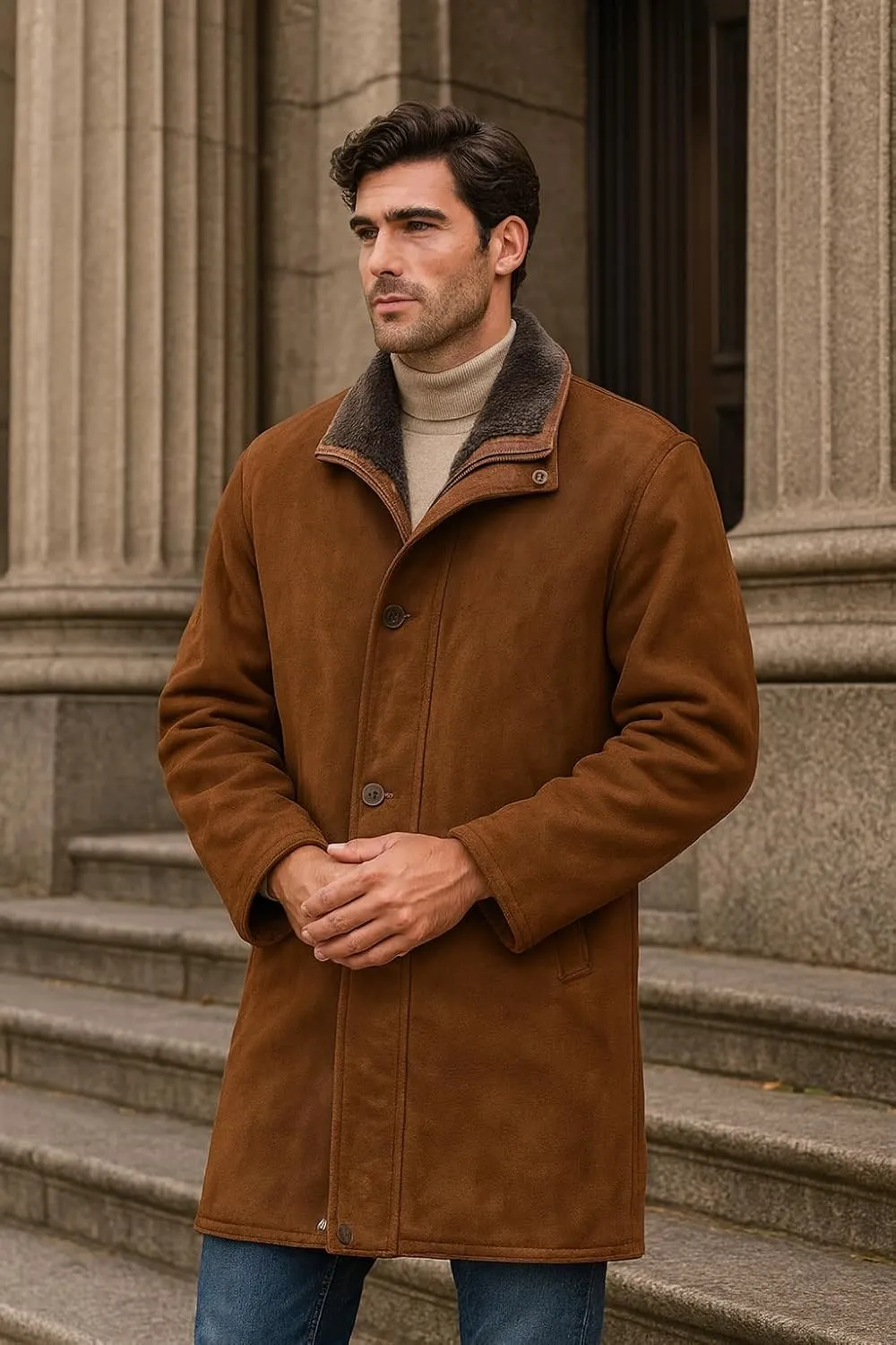 Sheriff Brown Suede Jacket - Image 4