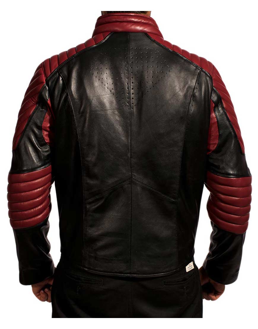 Superman Black and Maroon Jacket - Image 2