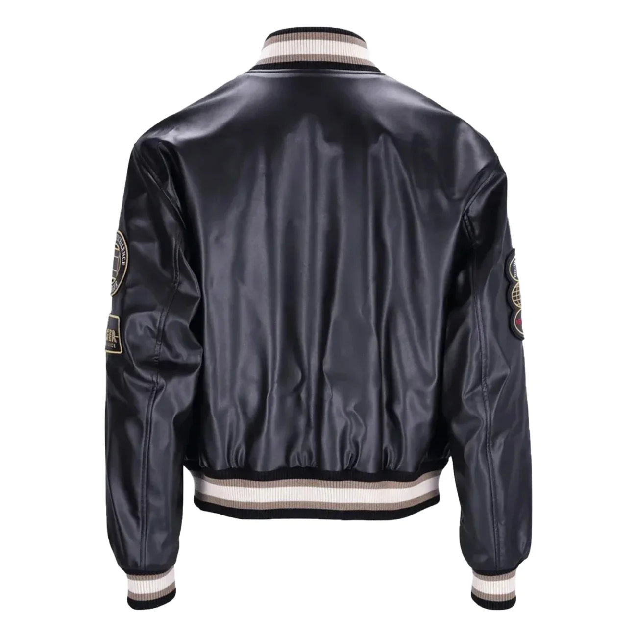 Tommy Hilfiger F1 Movie Racing Black Bomber Varsity Jacket - Image 2