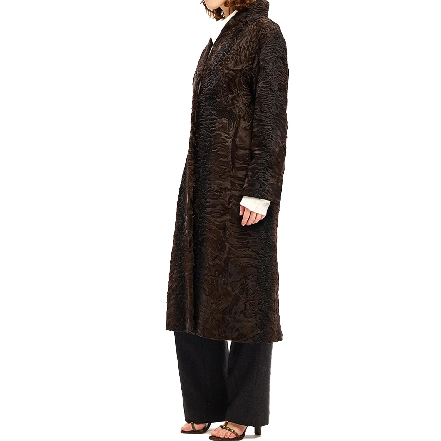 Womens Antique Persian Lamb Fur Coat - Image 2