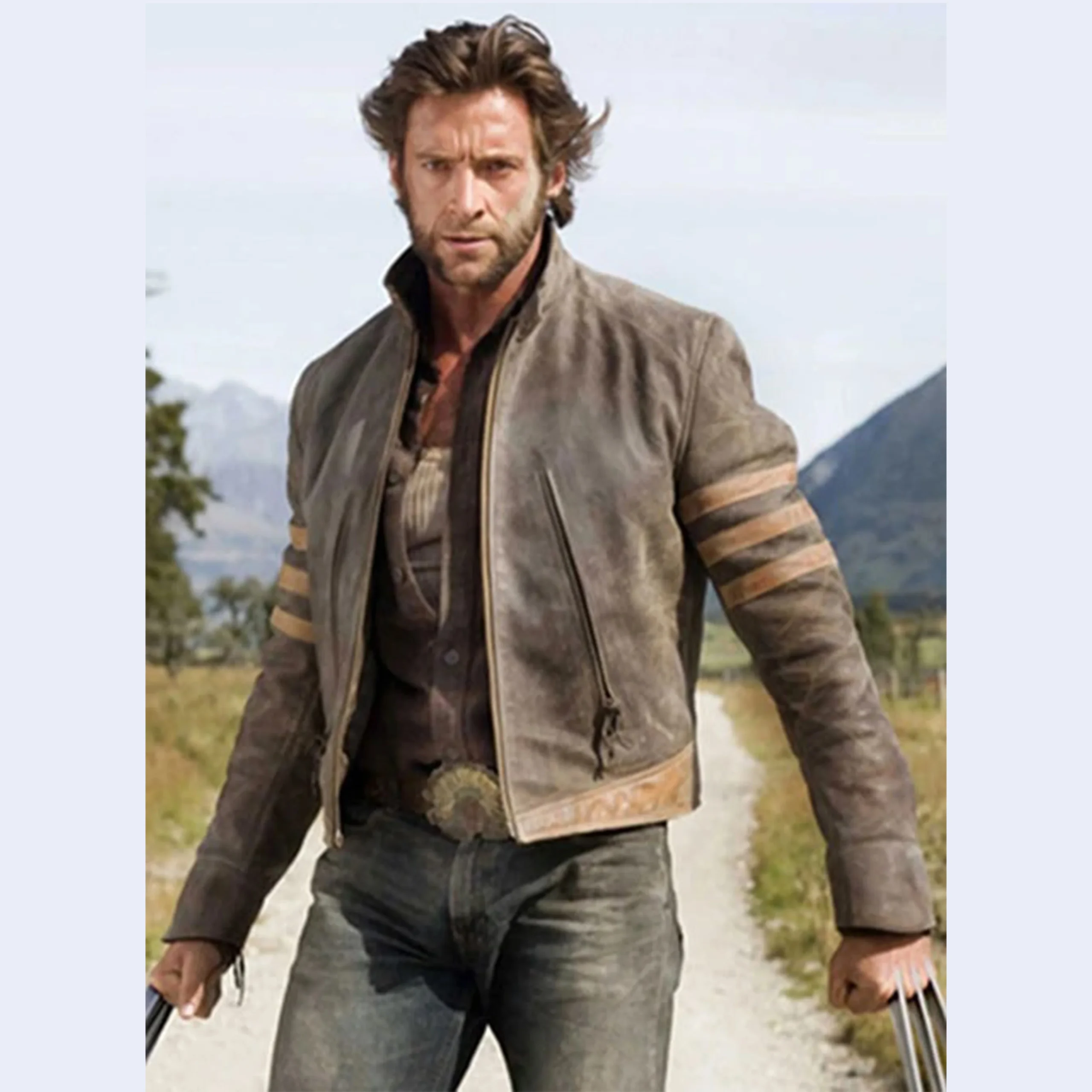 X - Men Origins Wolverine Leather Jacket - Image 2